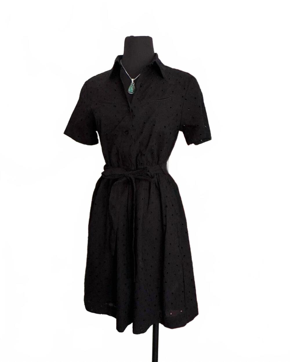 NEW ARIAT women's stetson midnight prairie eyelet dress in black